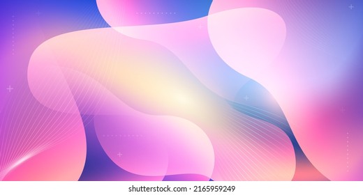 colorful liquid wave abstract background vector banner design