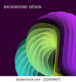 Colorful liquid wave. Abstract background with fluid 3d shape and gradient texture.