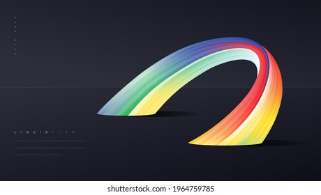 Colorful liquid wave background, Dynamic 3d color flow vector element for website, brochure, poster. 
Colorful wavy vector illustration, Modern background design.
