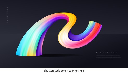 Colorful liquid wave background, Dynamic 3d color flow vector element for website, brochure, poster. 
Colorful wavy vector illustration, Modern background design.
