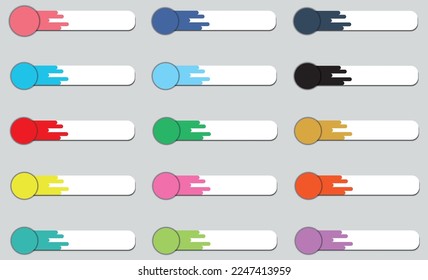 colorful list diagram, infographic element template