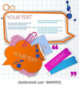 Colorful little notes with space for text