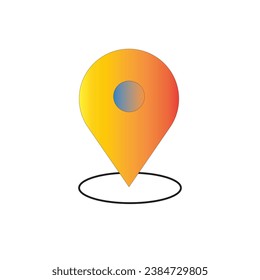 A colorful location icon picture