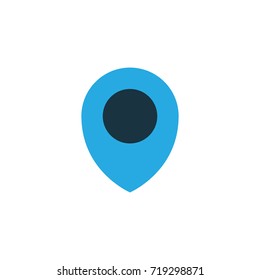 Colorful Location Icon Symbol. Premium Quality Isolated Map Pin Colored Location Icon Element In Trendy Style.