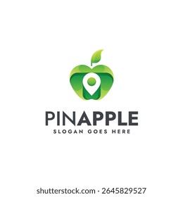 Farbige Lage Pin Inside Apple Logo Design