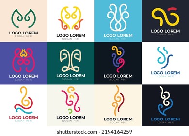 Colorful  logo collection bundle company