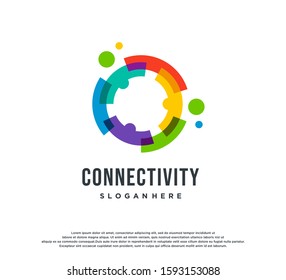 Colorful logo design concept vector. People logo Template Vector.