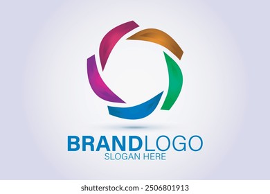 Diseño de logotipo colorido. Logotipo de degradado.