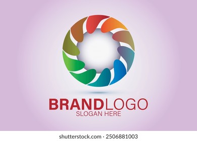 Colorful logo design. Gradient logo.	