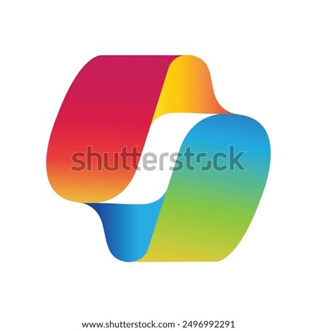 Colorful logo design on white background