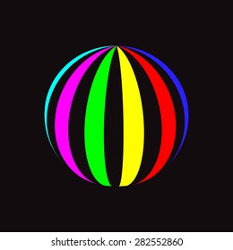 Colorful logo design, stock vector illustration.




