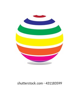 colorful logo design stock vector illustration












