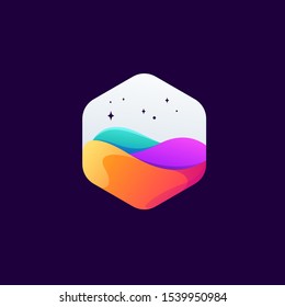 colorful logo design vector illustration design