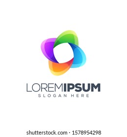 colorful logo design vector illustration