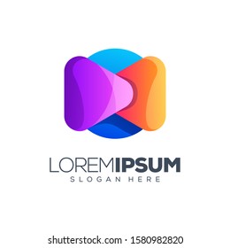 colorful logo design vector illustration
