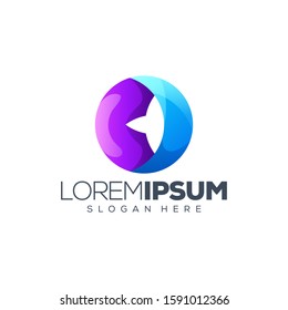 colorful logo design vector illustration