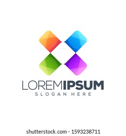 colorful logo design vector illustration