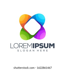colorful logo design vector illustration