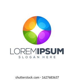 colorful logo design vector illustration