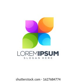 colorful logo design vector illustration