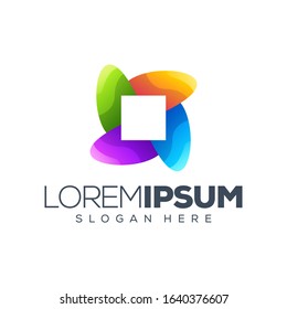 colorful logo design vector illustration
