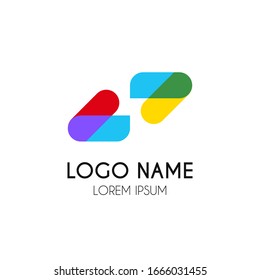 colorful logo design vector illustration