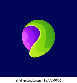 ilustración vectorial de diseño de logotipo colorido