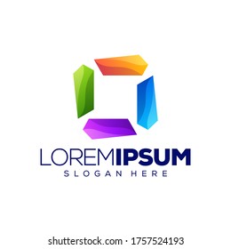 colorful logo design vector illustration