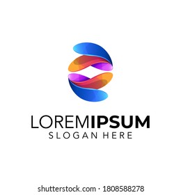 Diseño de logotipo colorido ilustración vectorial Premium Vector