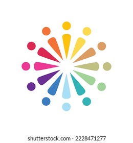 Logo de color Diseño Ilustración vectorial Símbolo de la aplicación Tecnología
