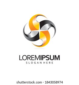bunter Logo-Design, Vektorgrafik
