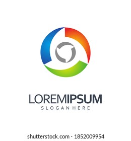 colorful logo design vector template
