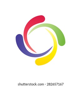 Colorful Logo design. White Background Vector Illustration Light box 