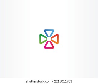 Plantilla de diseños de logotipo coloridos, diseños de logotipo de Estrella Elegante