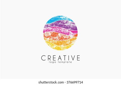 Colorful logo. geometric icon. technology logo. web net logo icon. Geometric logo. Company logo. Vector logo icon