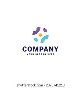 colorful logo gradient for company background