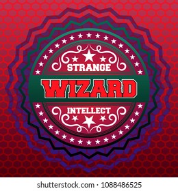 Colorful logo with gradient and pattern background. Vector illustration design. For t-shirt and printing