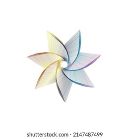 Farbiges Logo, Vektordesign