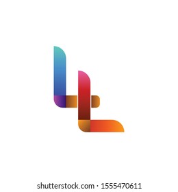 colorful logo L, creative Letter L logo, logo template design