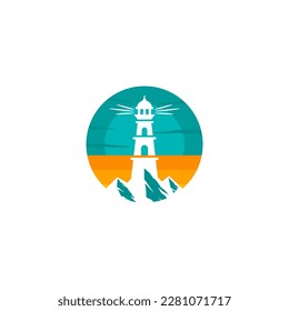 Colorful logo for lighthouse logo lighthouse