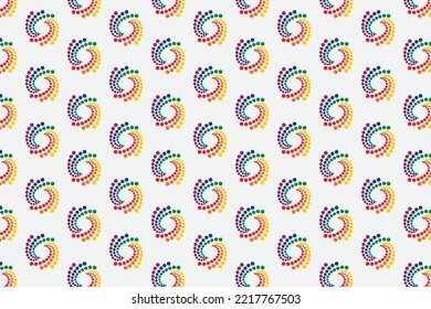 Diseño de patrones de logotipo colorido y arte geométrico