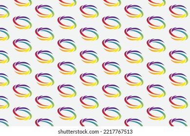 Colorful logo pattern design and geometric art