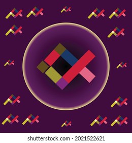 colorful logo resembling a fish, addressed to companies, designers and content creators or to anyone who needs