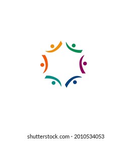 COLORFUL LOGO SIGN, SYMBOL, ART ISOLATED ON WHITE