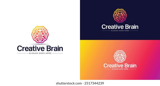  ein buntes Logo für das intelligente Gehirn