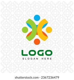 
colorful logo template for brand