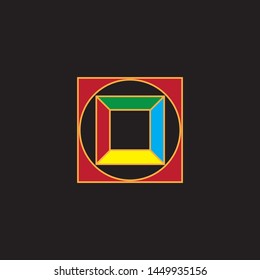 Colorful logo template for use