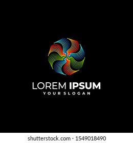 colorful logotype vector design template