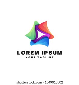 colorful logotype vector design template