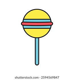 Colorful Lollipop Graphic Illustration Vector